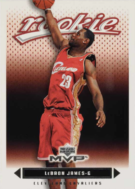 2003 Upper Deck MVP LeBron James rookie